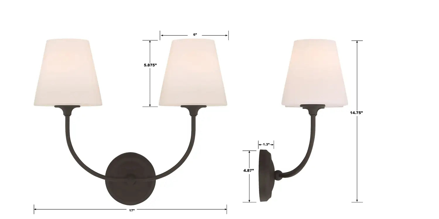 CRYSTORAMA, LIBBY LANGDON SYLVAN SCONCE, WALL SCONCES