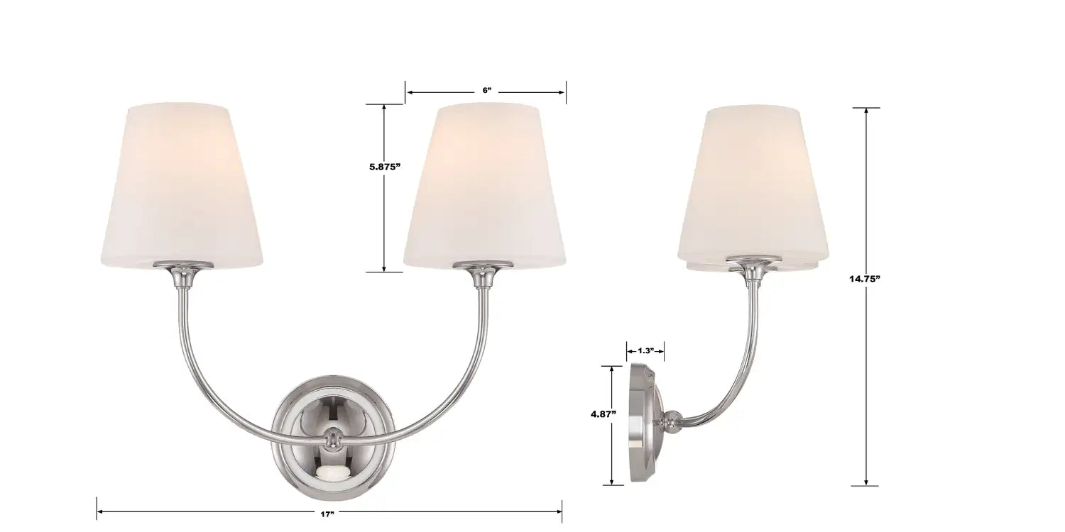 CRYSTORAMA, LIBBY LANGDON SYLVAN SCONCE, WALL SCONCES
