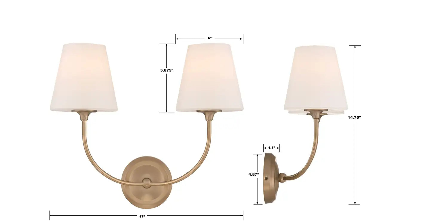 CRYSTORAMA, LIBBY LANGDON SYLVAN SCONCE, WALL SCONCES