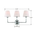 CRYSTORAMA, LIBBY LANGDON SYLVAN BATHROOM VANITY, VANITY LIGHT