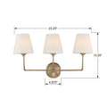 CRYSTORAMA, LIBBY LANGDON SYLVAN BATHROOM VANITY, VANITY LIGHT