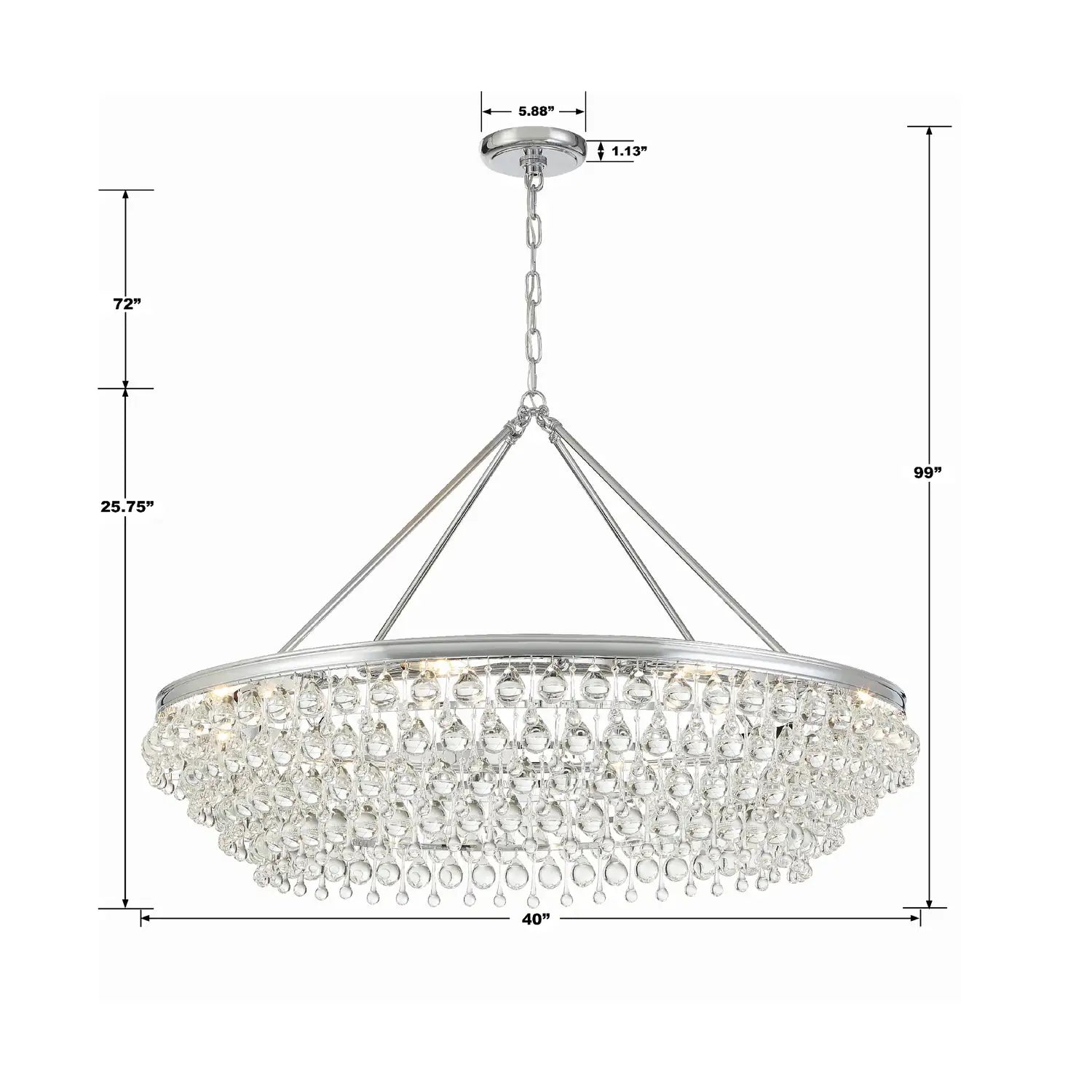 CRYSTORAMA, CALYPSO CHANDELIER, CHANDELIER LIGHT
