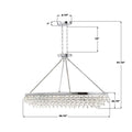 CRYSTORAMA, CALYPSO OVAL CHANDELIER, CHANDELIER LIGHT
