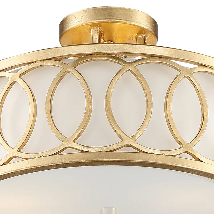 CRYSTORAMA, LIBBY LANGDON GRAHAM SEMI FLUSH MOUNT, FLUSH MOUNT CEILING LIGHTS