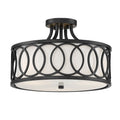 CRYSTORAMA, LIBBY LANGDON GRAHAM SEMI FLUSH MOUNT, FLUSH MOUNT CEILING LIGHTS