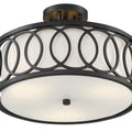 CRYSTORAMA, LIBBY LANGDON GRAHAM SEMI FLUSH MOUNT, FLUSH MOUNT CEILING LIGHTS
