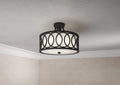 CRYSTORAMA, LIBBY LANGDON GRAHAM SEMI FLUSH MOUNT, FLUSH MOUNT CEILING LIGHTS