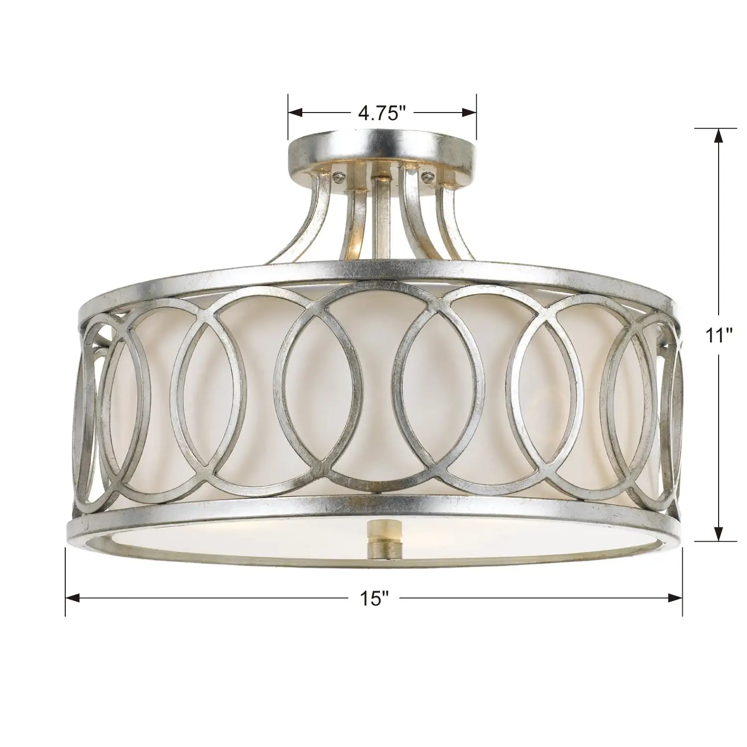 CRYSTORAMA, LIBBY LANGDON GRAHAM SEMI FLUSH MOUNT, FLUSH MOUNT CEILING LIGHTS