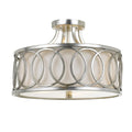 CRYSTORAMA, LIBBY LANGDON GRAHAM SEMI FLUSH MOUNT, FLUSH MOUNT CEILING LIGHTS