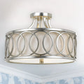 CRYSTORAMA, LIBBY LANGDON GRAHAM SEMI FLUSH MOUNT, FLUSH MOUNT CEILING LIGHTS