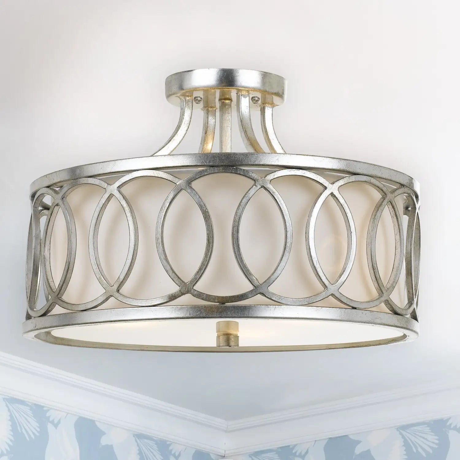 CRYSTORAMA, LIBBY LANGDON GRAHAM SEMI FLUSH MOUNT, FLUSH MOUNT CEILING LIGHTS