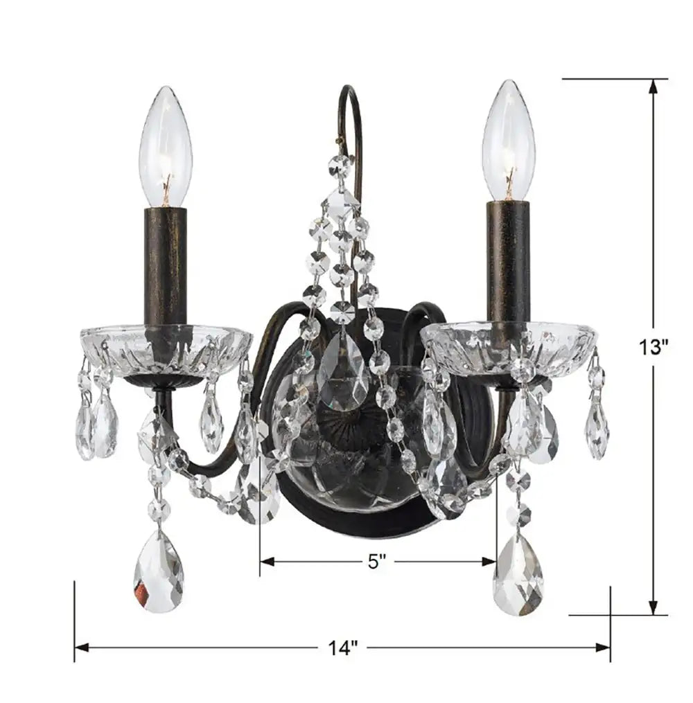 CRYSTORAMA, BUTLER SCONCE, WALL SCONCES
