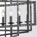 CRYSTORAMA, CAPRI RAW STEEL CHANDELIER, CHANDELIER LIGHT