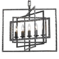 CRYSTORAMA, CAPRI RAW STEEL CHANDELIER, CHANDELIER LIGHT