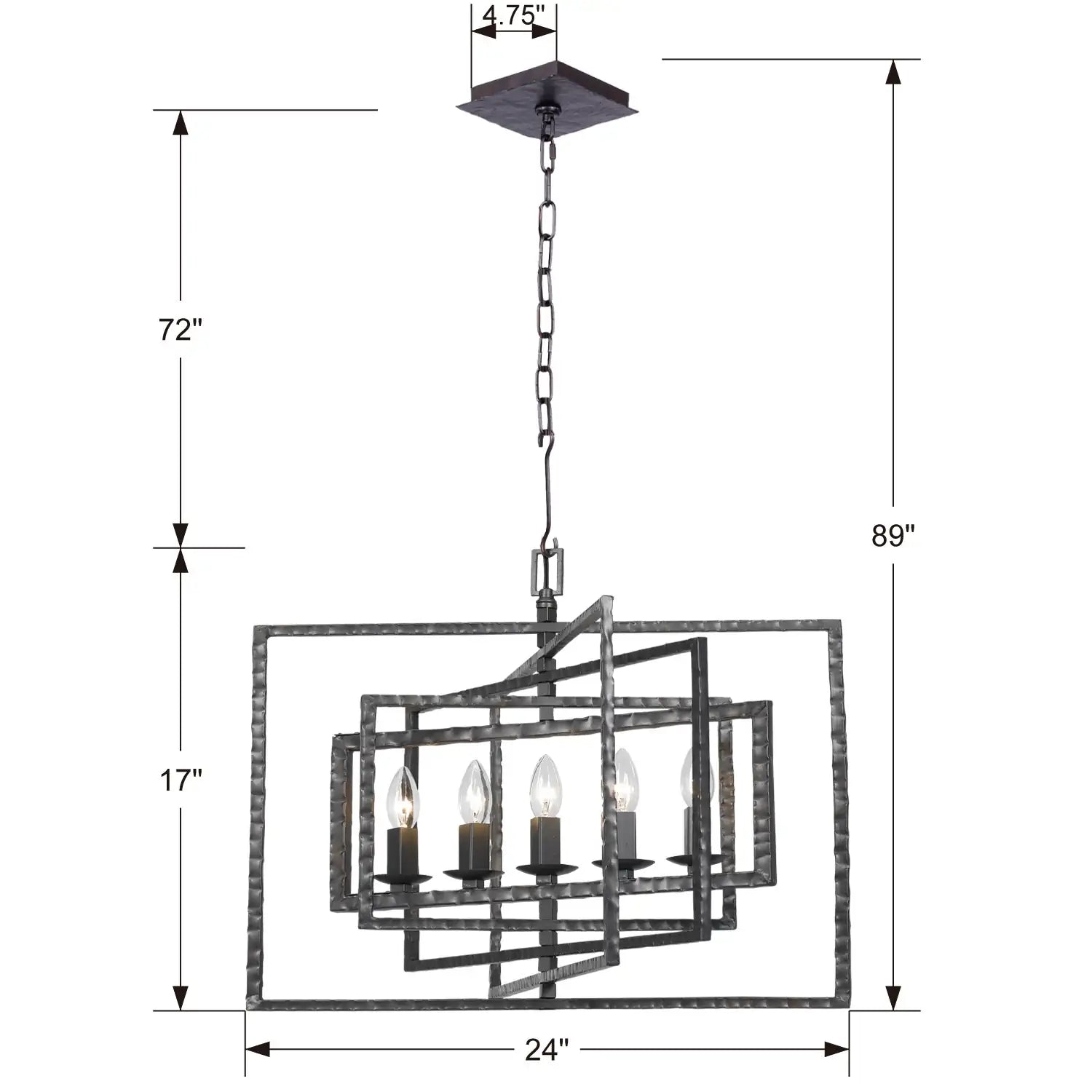 CRYSTORAMA, CAPRI RAW STEEL CHANDELIER, CHANDELIER LIGHT