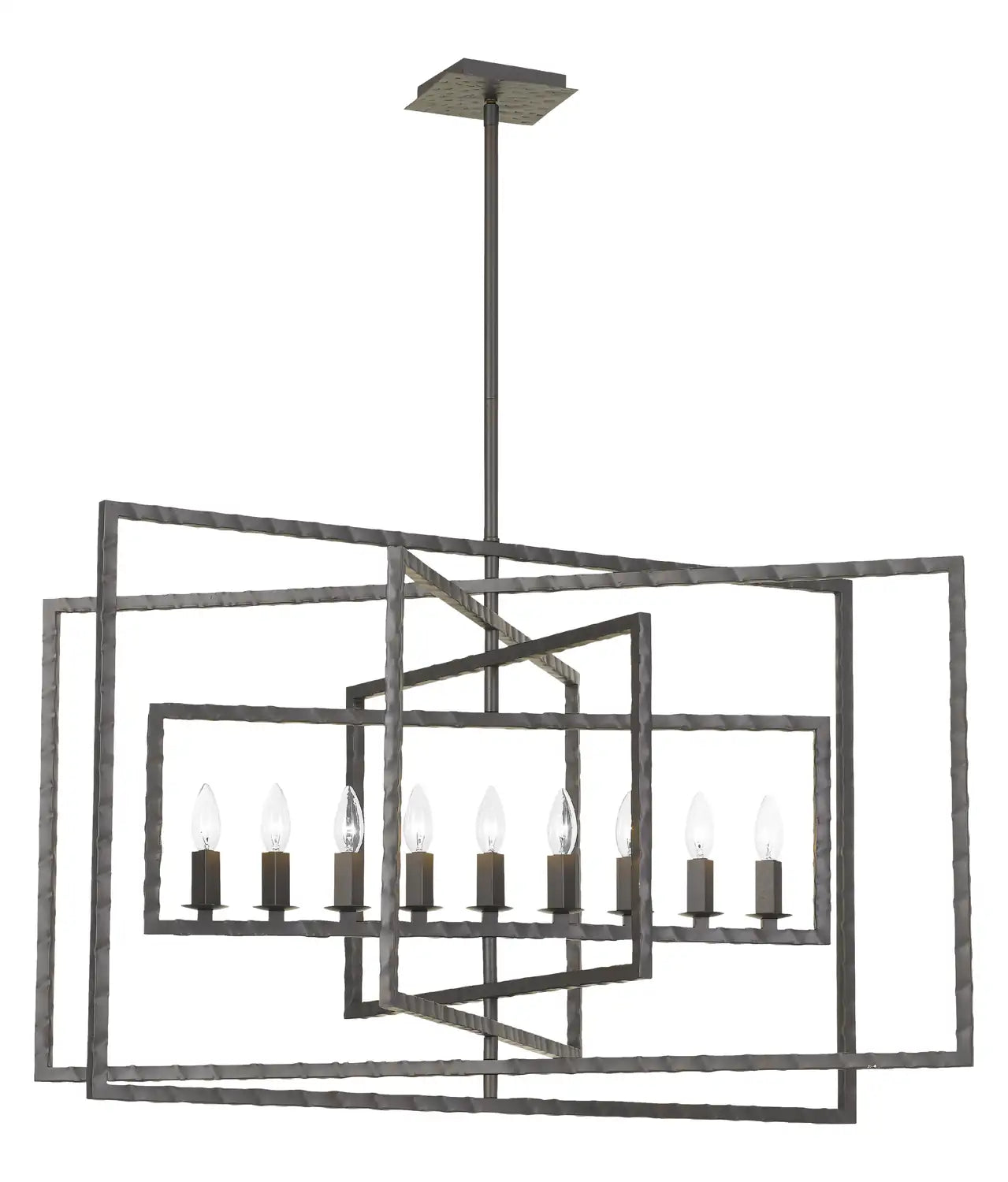 CRYSTORAMA, CAPRI RAW STEEL CHANDELIER, CHANDELIER LIGHT