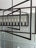 CRYSTORAMA, CAPRI RAW STEEL CHANDELIER, CHANDELIER LIGHT