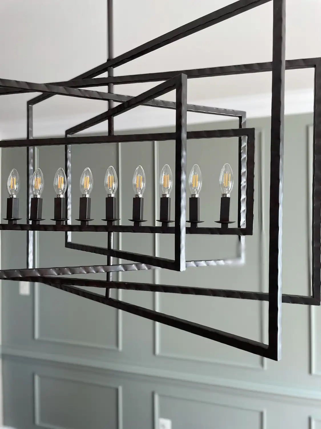 CRYSTORAMA, CAPRI RAW STEEL CHANDELIER, CHANDELIER LIGHT