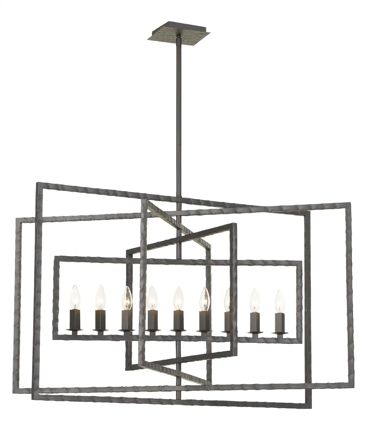 CRYSTORAMA, CAPRI RAW STEEL CHANDELIER, CHANDELIER LIGHT