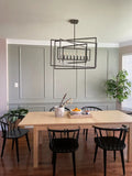CRYSTORAMA, CAPRI RAW STEEL CHANDELIER, CHANDELIER LIGHT