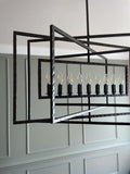 CRYSTORAMA, CAPRI RAW STEEL CHANDELIER, CHANDELIER LIGHT