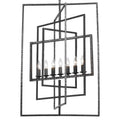 CRYSTORAMA, CAPRI RAW STEEL LANTERN CHANDELIER, CHANDELIER LIGHT