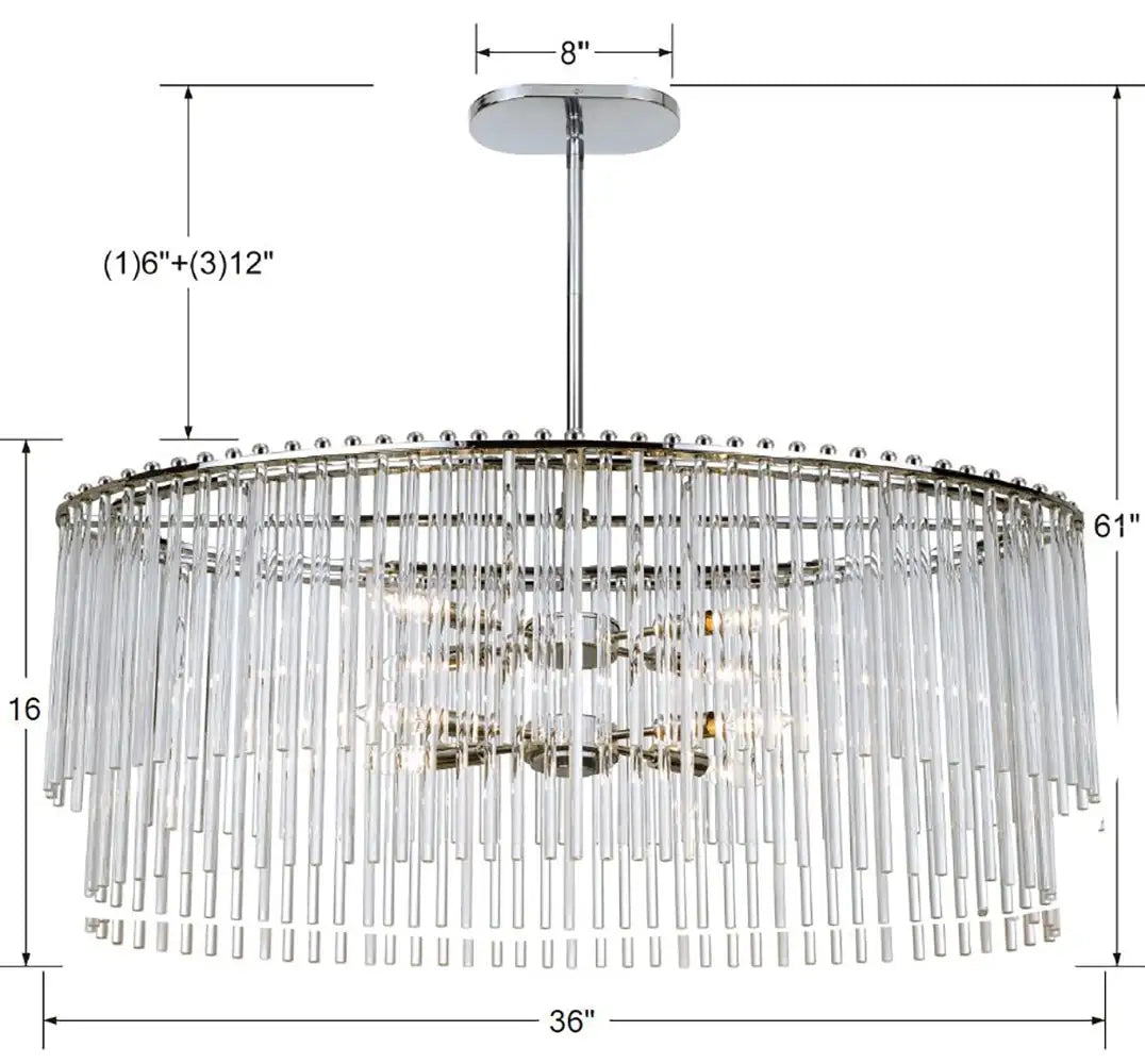 CRYSTORAMA, BLEECKER OVAL CHANDELIER, CHANDELIER LIGHT