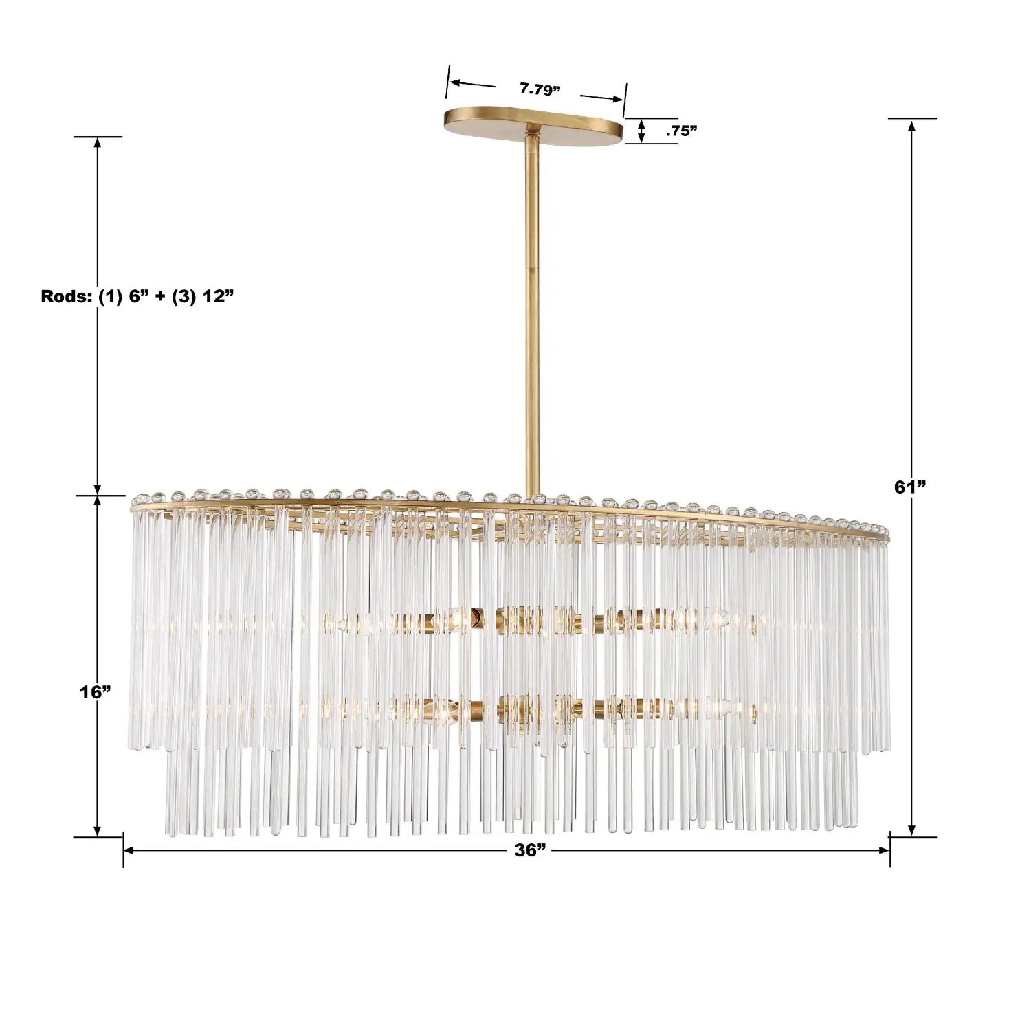 CRYSTORAMA, BLEECKER OVAL CHANDELIER, CHANDELIER LIGHT