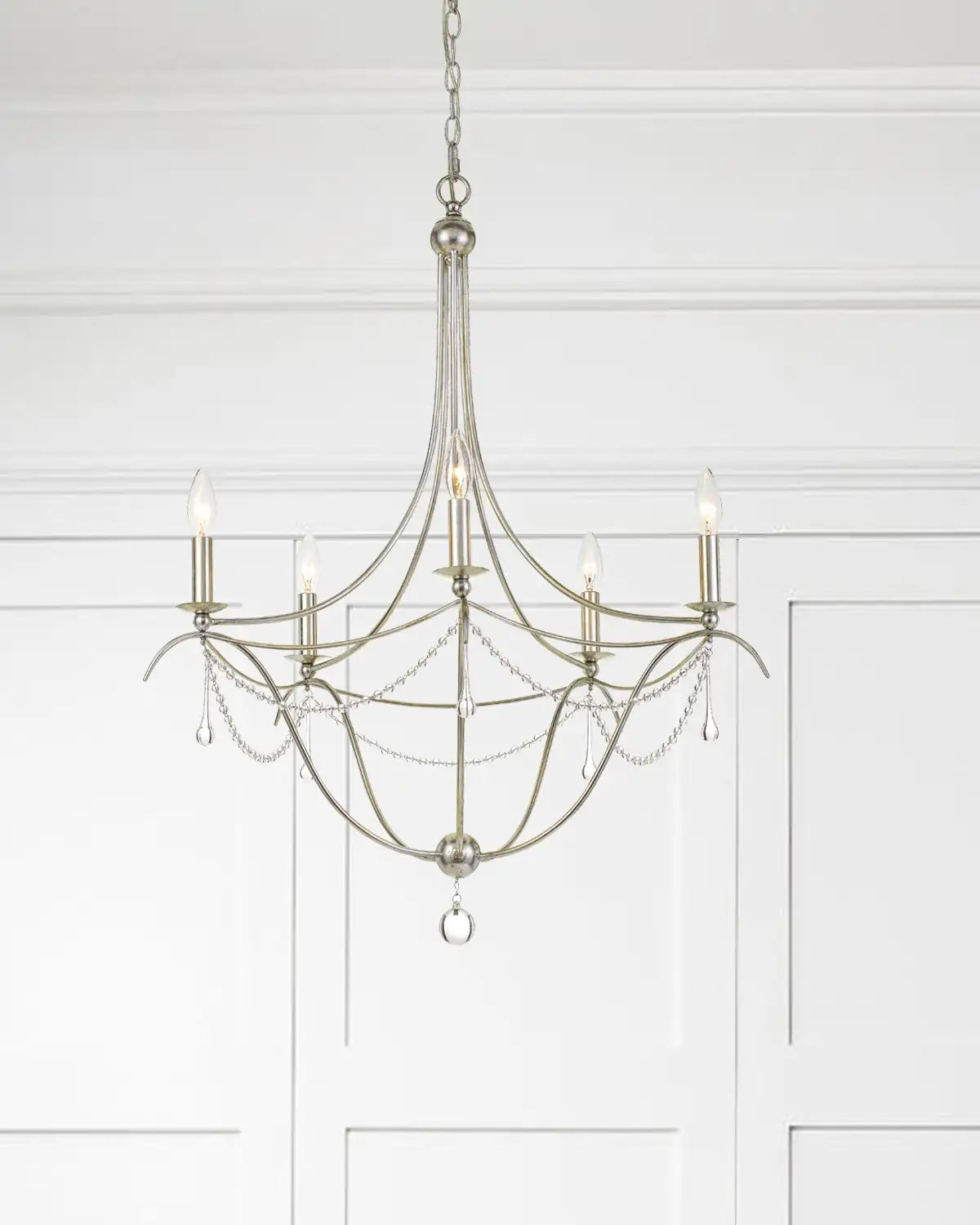 CRYSTORAMA, METRO CRYSTAL BEADS CHANDELIER, CHANDELIER LIGHT
