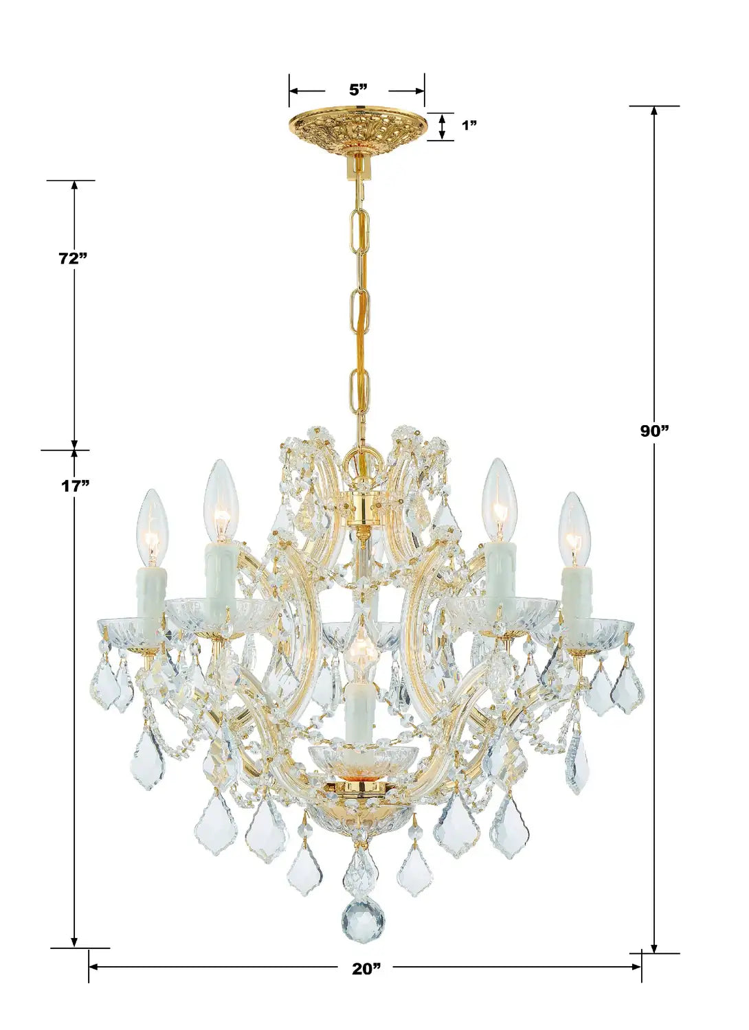 CRYSTORAMA, MARIA THERESA CHANDELIER, CHANDELIER LIGHT