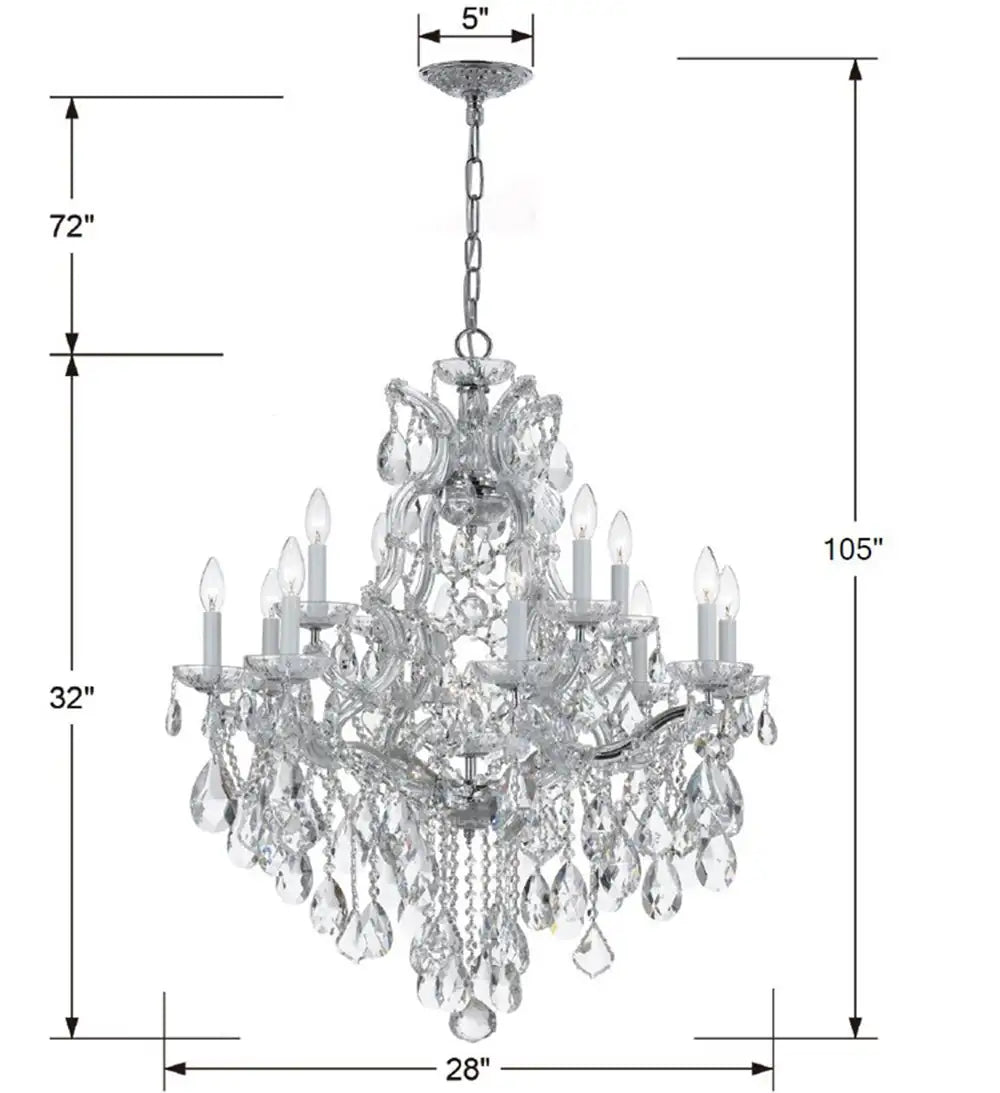 CRYSTORAMA, MARIA THERESA CHANDELIER, CHANDELIER LIGHT