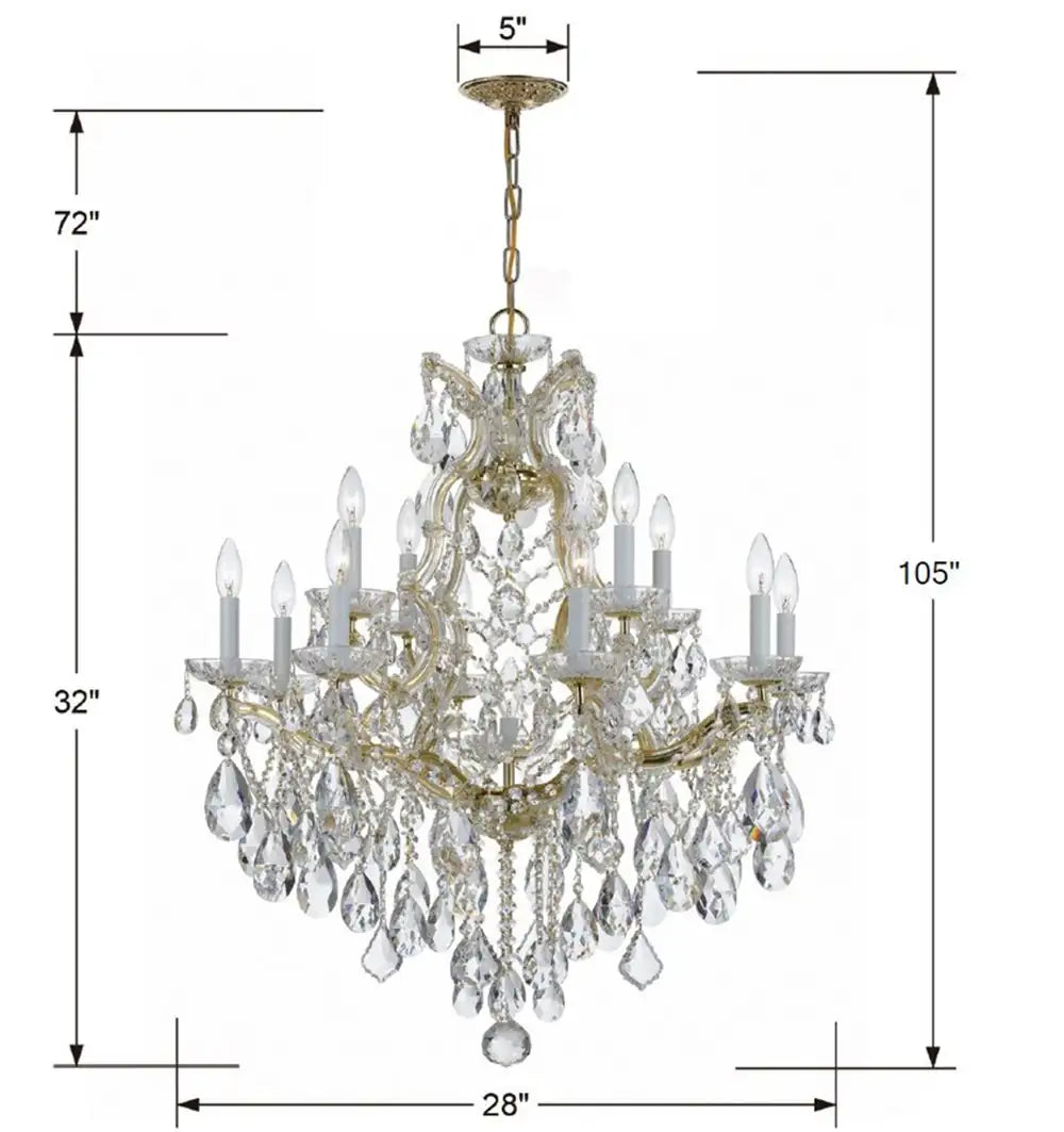 CRYSTORAMA, MARIA THERESA CHANDELIER, CHANDELIER LIGHT