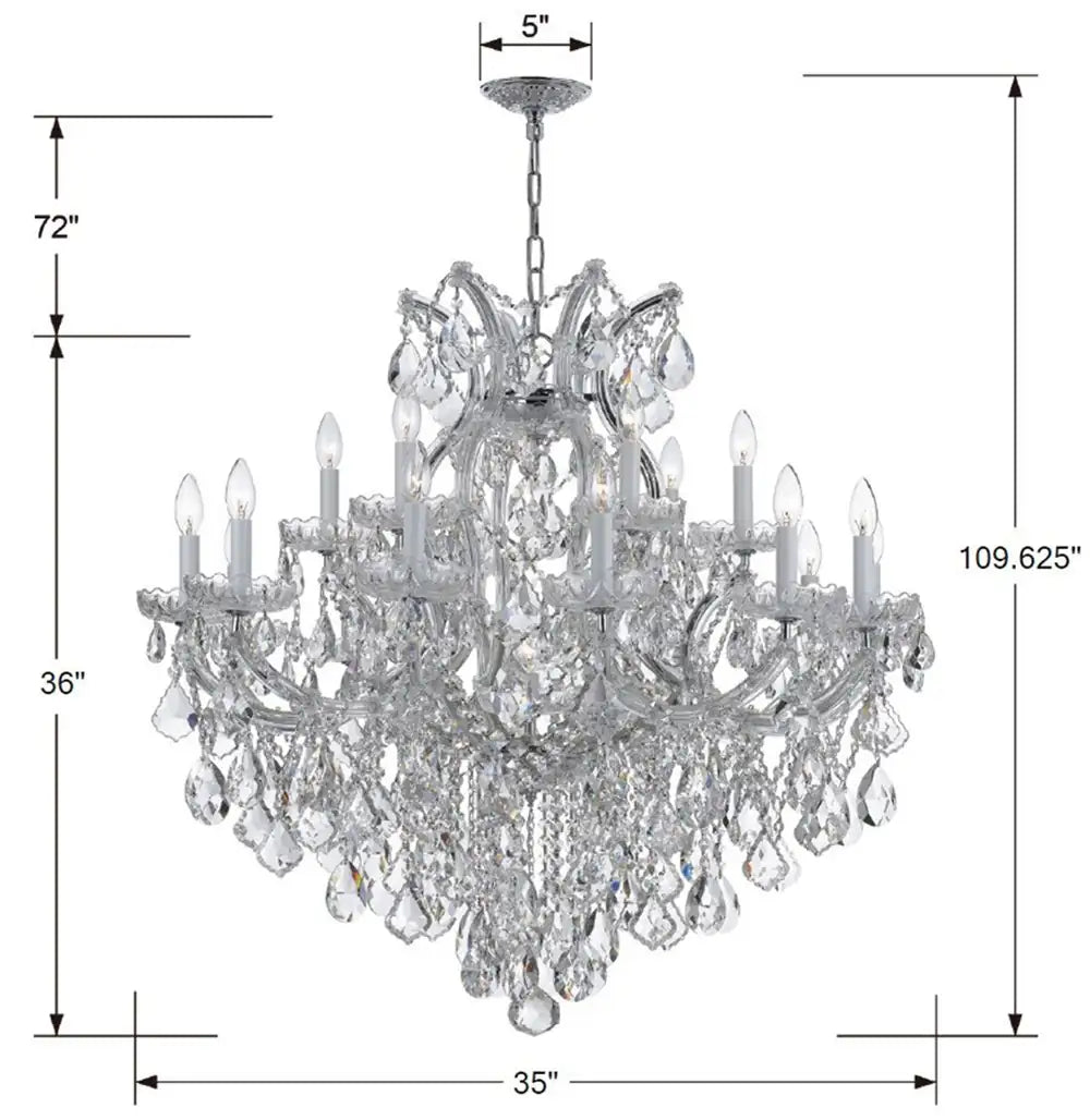 CRYSTORAMA, MARIA THERESA CHANDELIER, CHANDELIER LIGHT