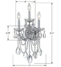 CRYSTORAMA, MARIA THERESA SCONCE, WALL SCONCES