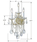 CRYSTORAMA, MARIA THERESA SCONCE, WALL SCONCES