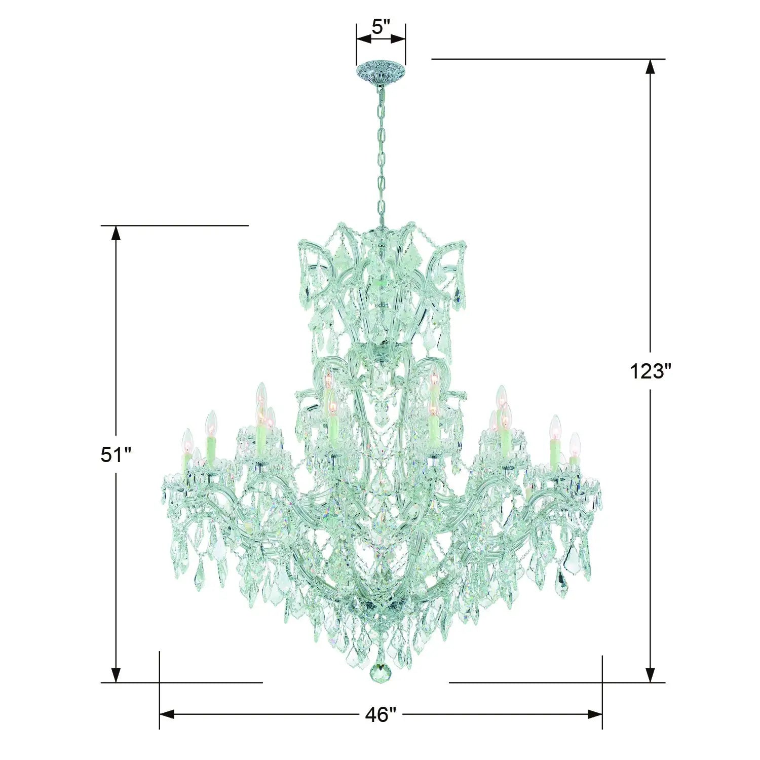 CRYSTORAMA, MARIA THERESA CHANDELIER, CHANDELIER LIGHT