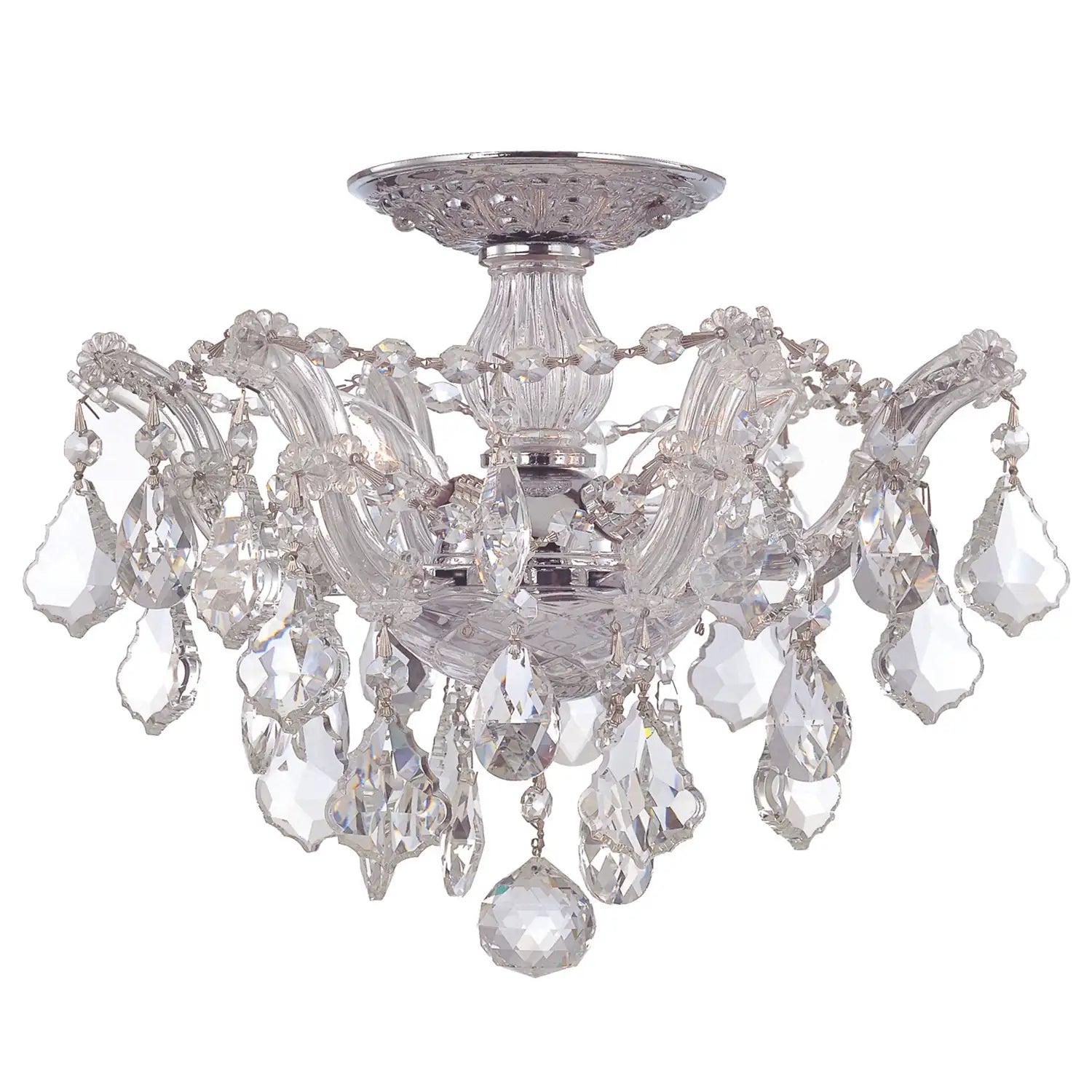 CRYSTORAMA, MARIA THERESA SEMI FLUSH MOUNT, FLUSH MOUNT CEILING LIGHTS