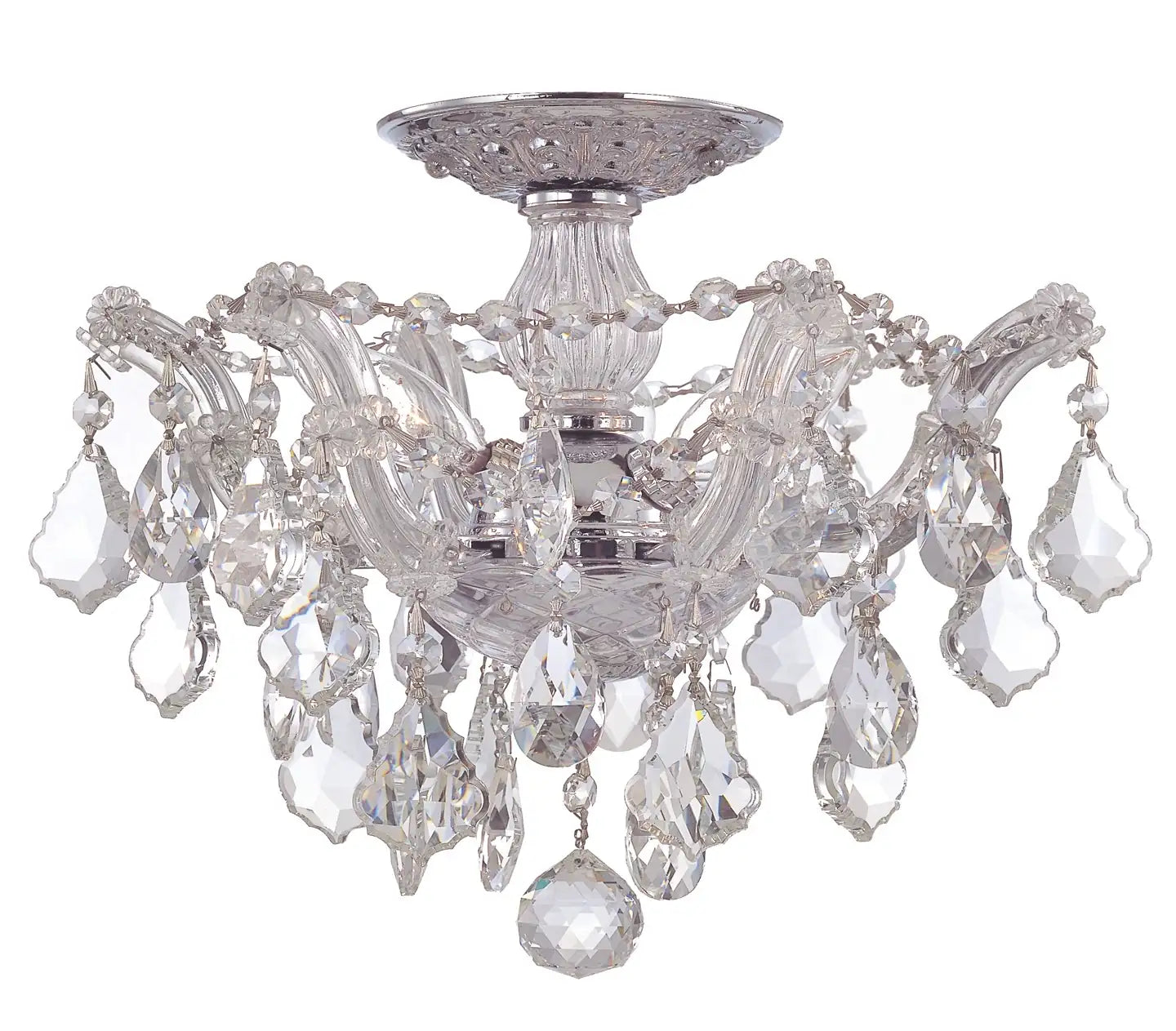 CRYSTORAMA, MARIA THERESA SEMI FLUSH MOUNT, FLUSH MOUNT CEILING LIGHTS