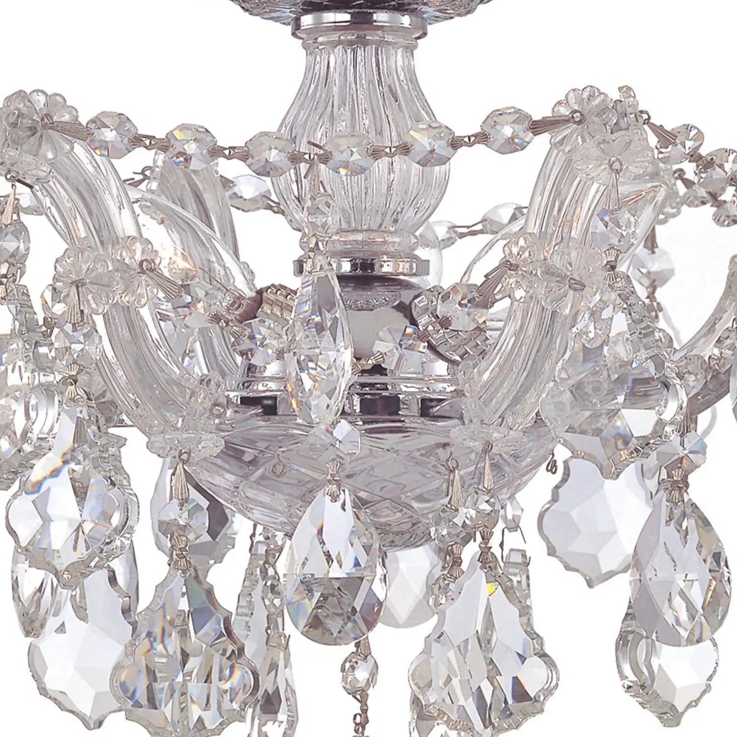 CRYSTORAMA, MARIA THERESA SEMI FLUSH MOUNT, FLUSH MOUNT CEILING LIGHTS