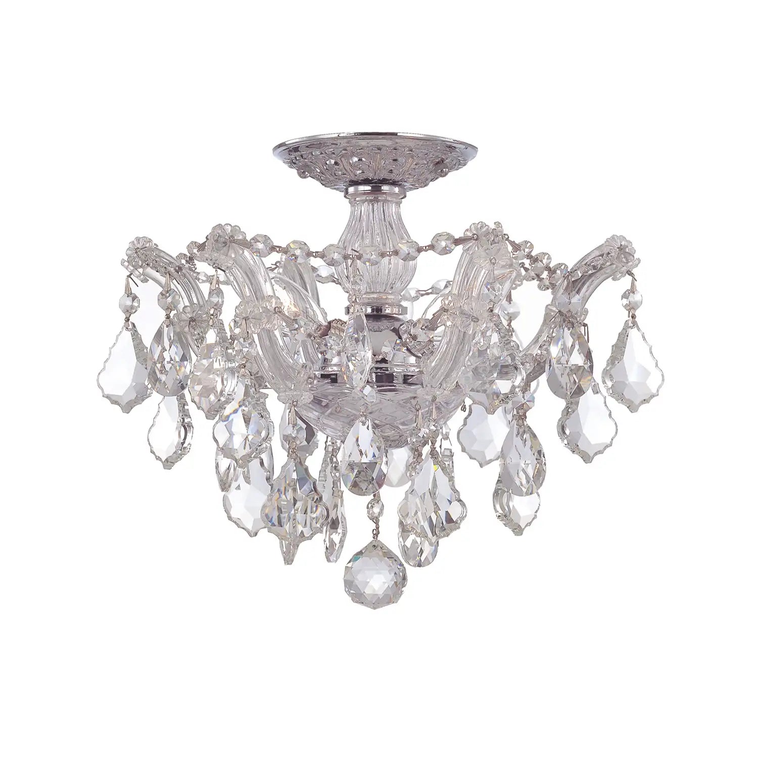 CRYSTORAMA, MARIA THERESA SEMI FLUSH MOUNT, FLUSH MOUNT CEILING LIGHTS