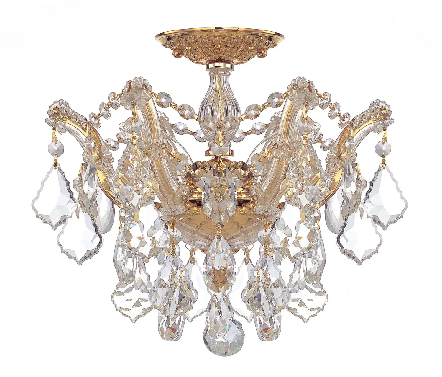 CRYSTORAMA, MARIA THERESA SEMI FLUSH MOUNT, FLUSH MOUNT CEILING LIGHTS