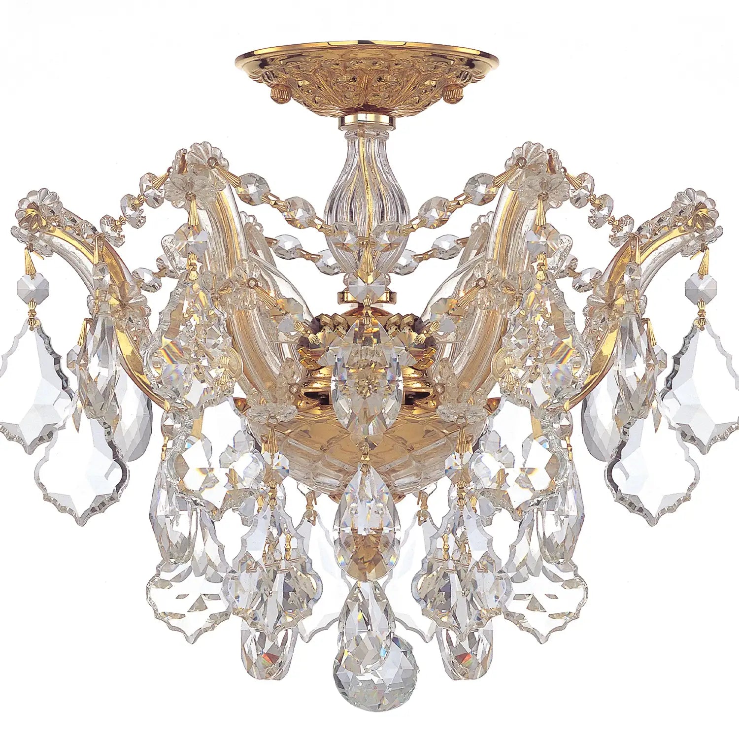 CRYSTORAMA, MARIA THERESA SEMI FLUSH MOUNT, FLUSH MOUNT CEILING LIGHTS