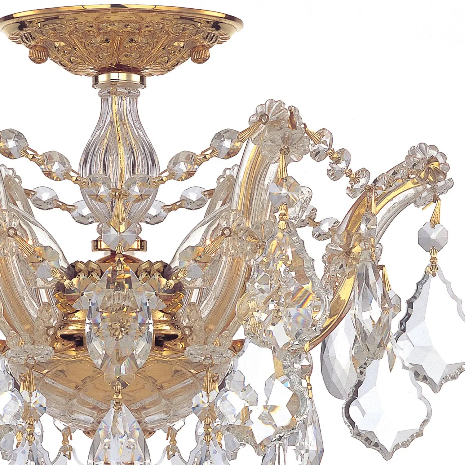 CRYSTORAMA, MARIA THERESA SEMI FLUSH MOUNT, FLUSH MOUNT CEILING LIGHTS