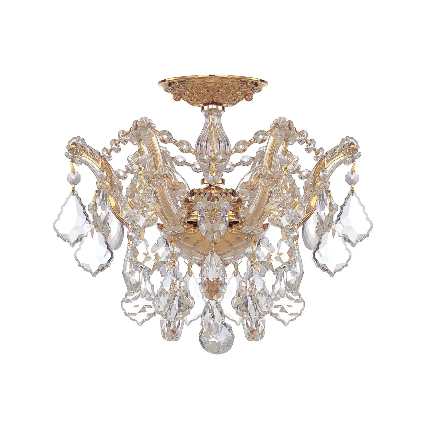 CRYSTORAMA, MARIA THERESA SEMI FLUSH MOUNT, FLUSH MOUNT CEILING LIGHTS