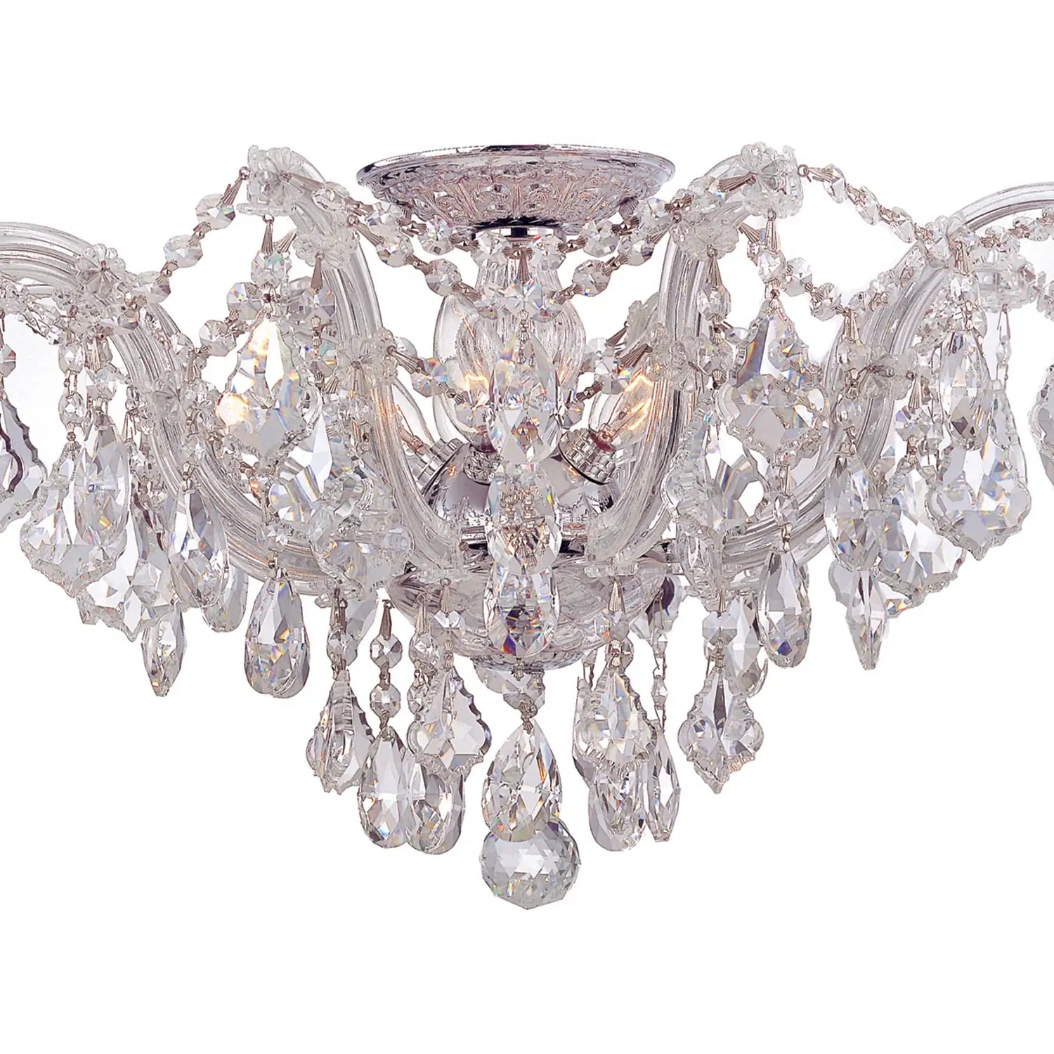 CRYSTORAMA, MARIA THERESA SEMI FLUSH MOUNT, FLUSH MOUNT CEILING LIGHTS