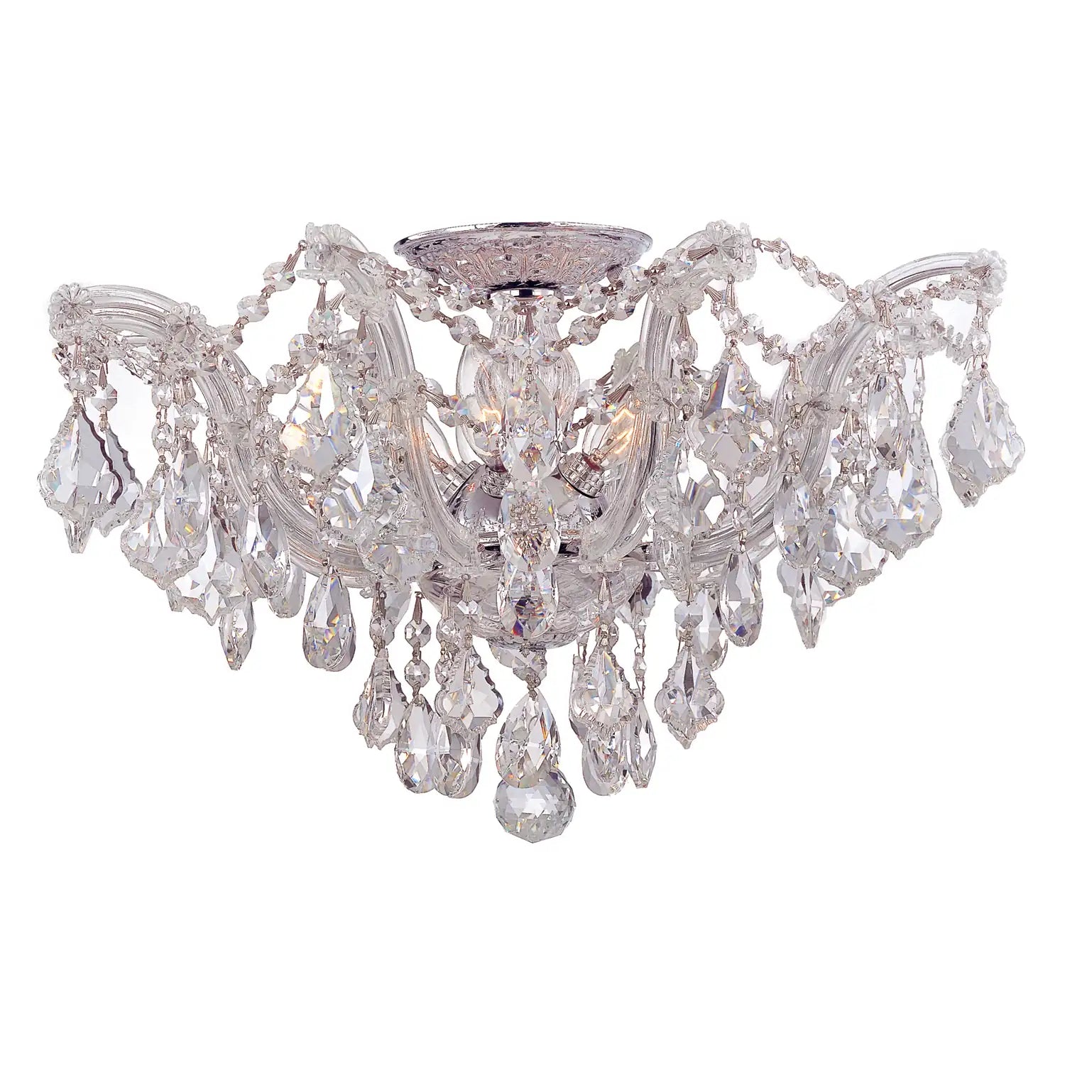 CRYSTORAMA, MARIA THERESA SEMI FLUSH MOUNT, FLUSH MOUNT CEILING LIGHTS
