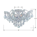 CRYSTORAMA, MARIA THERESA SEMI FLUSH MOUNT, FLUSH MOUNT CEILING LIGHTS