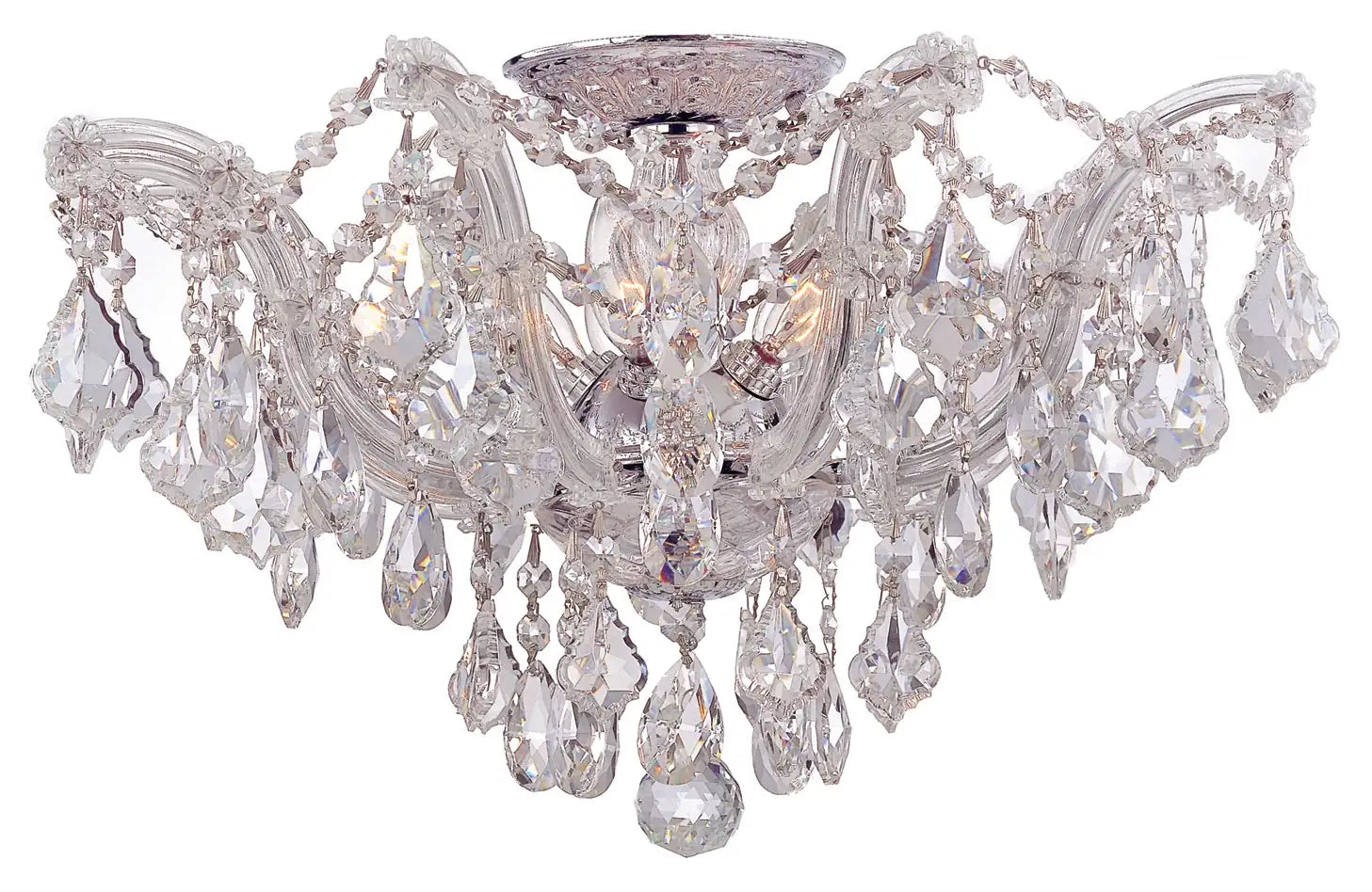 CRYSTORAMA, MARIA THERESA SEMI FLUSH MOUNT, FLUSH MOUNT CEILING LIGHTS