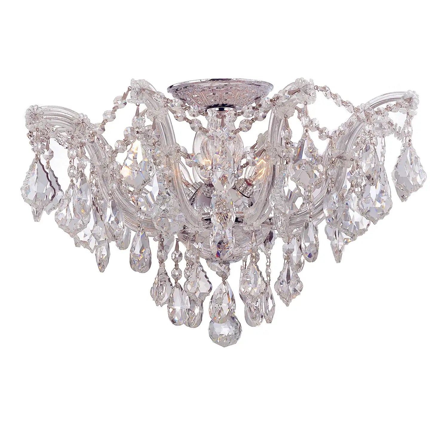 CRYSTORAMA, MARIA THERESA SEMI FLUSH MOUNT, FLUSH MOUNT CEILING LIGHTS