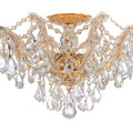 CRYSTORAMA, MARIA THERESA SEMI FLUSH MOUNT, FLUSH MOUNT CEILING LIGHTS